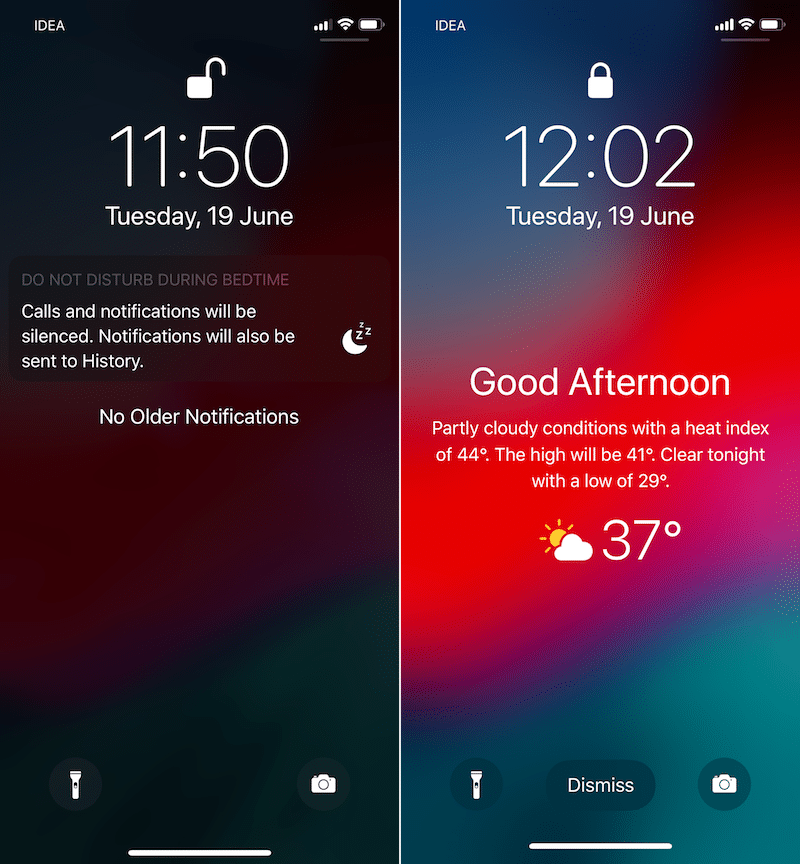 iOS - 12-Do-Not-Disturb-Weather-Widget 