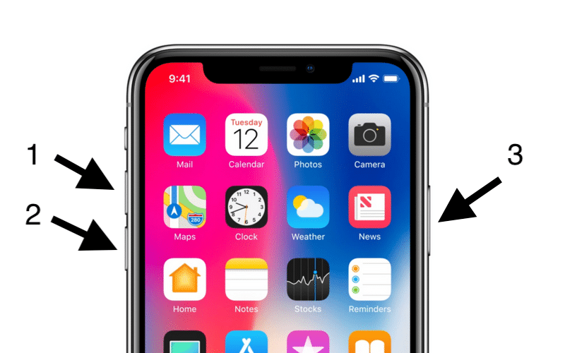 11 side button functions iPhone X