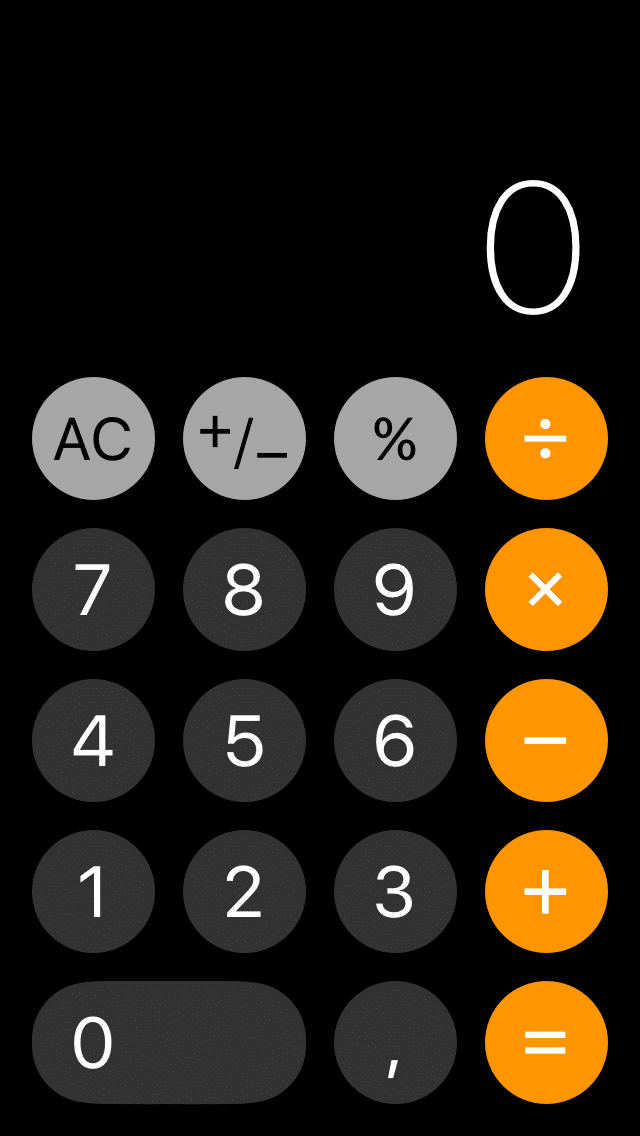 Bug iOS 11 prevents simple calculations in the Calculator