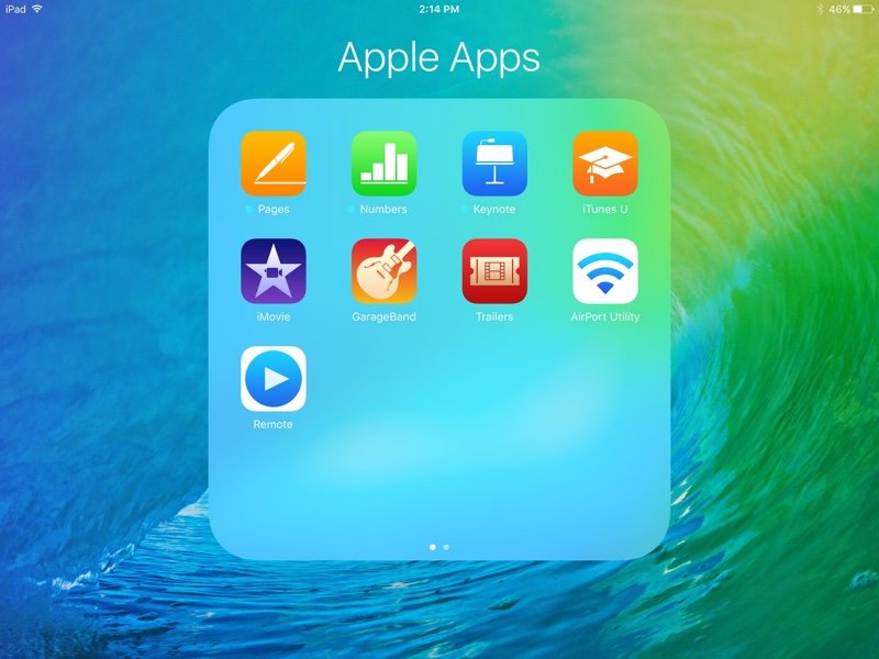 iPad - iOS - 9 folders-4x4  
