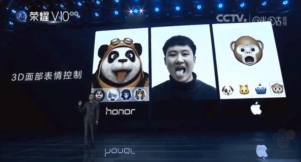 Huawei demonstrated counterparts of Face ID and Animoji