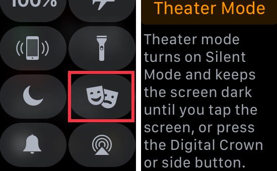 How and when to use Theater mode on Apple Watch