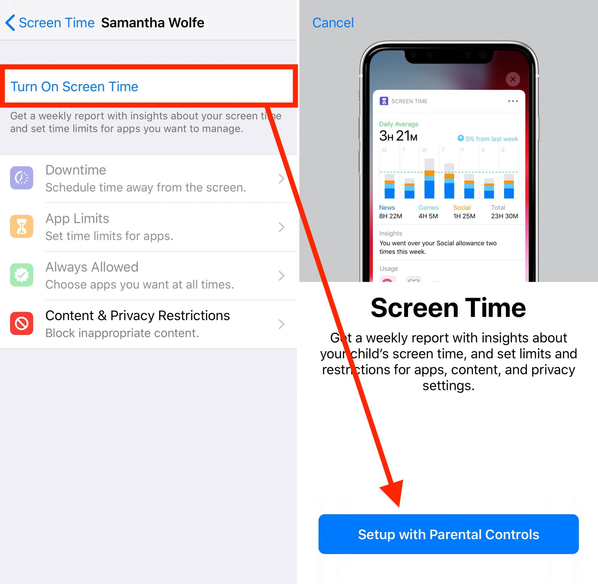 How to control the time your child spends in iPhone and iPad: settings iOS 12
