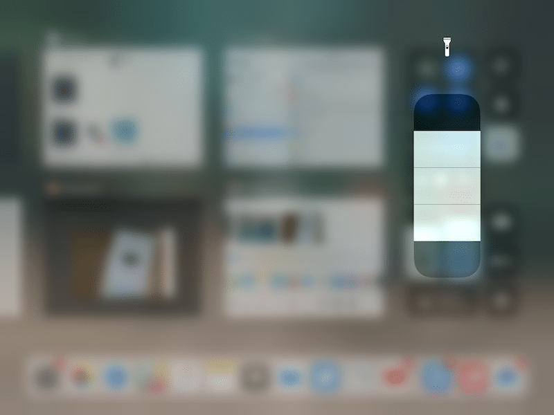 How to use a flashlight on iPad Pro from iOS 11