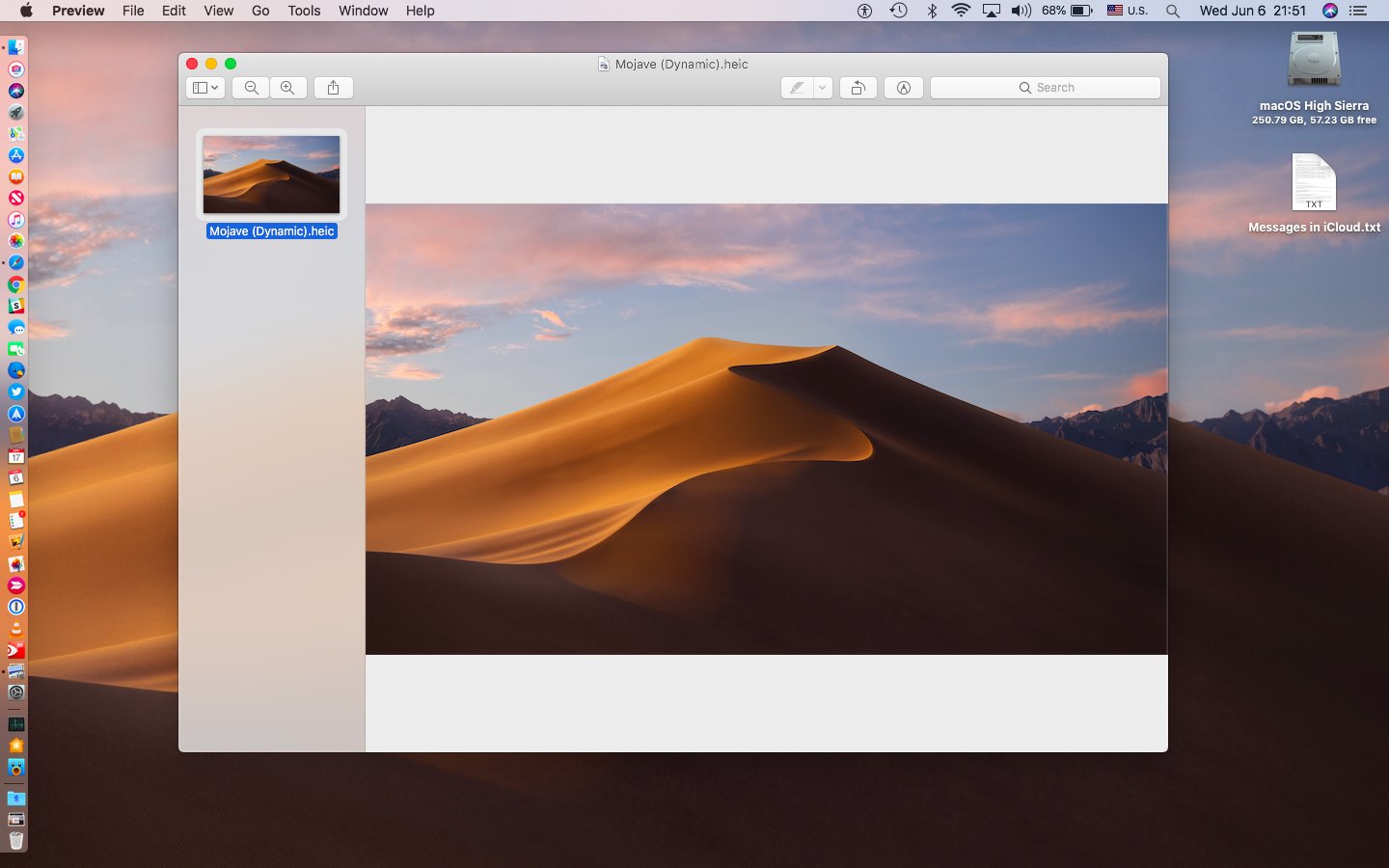 How changing wallpaper works in macOS Mojave