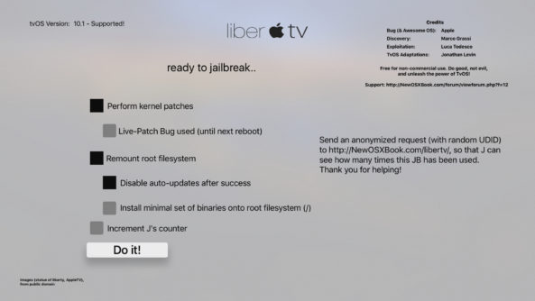 How to jailbreak Apple TV 4 with tvOS 10 using liberTV