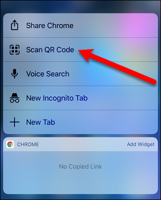 How to scan a QR code with Google Chrome on iPhone