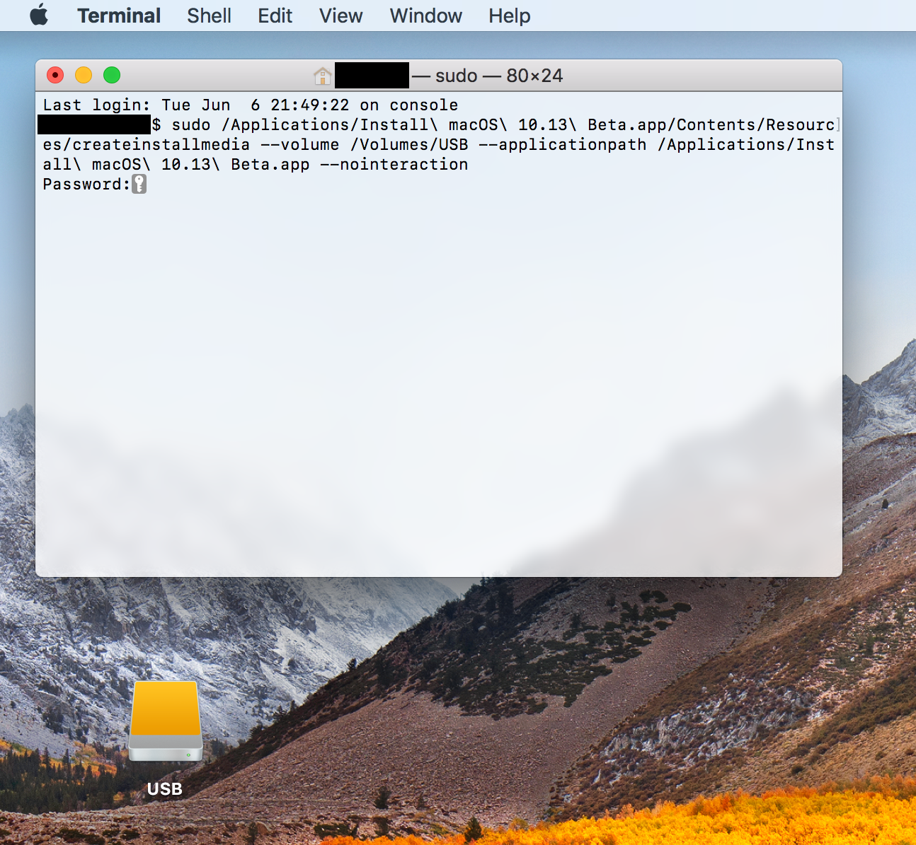 How to install macOS 10.13 High Sierra Beta from USB