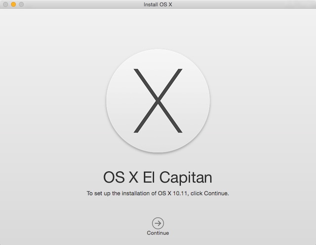 OS X El Capitan - Install 