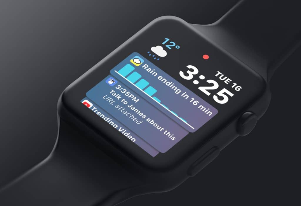 WatchOS 5 concept with new watch faces and Ambient display