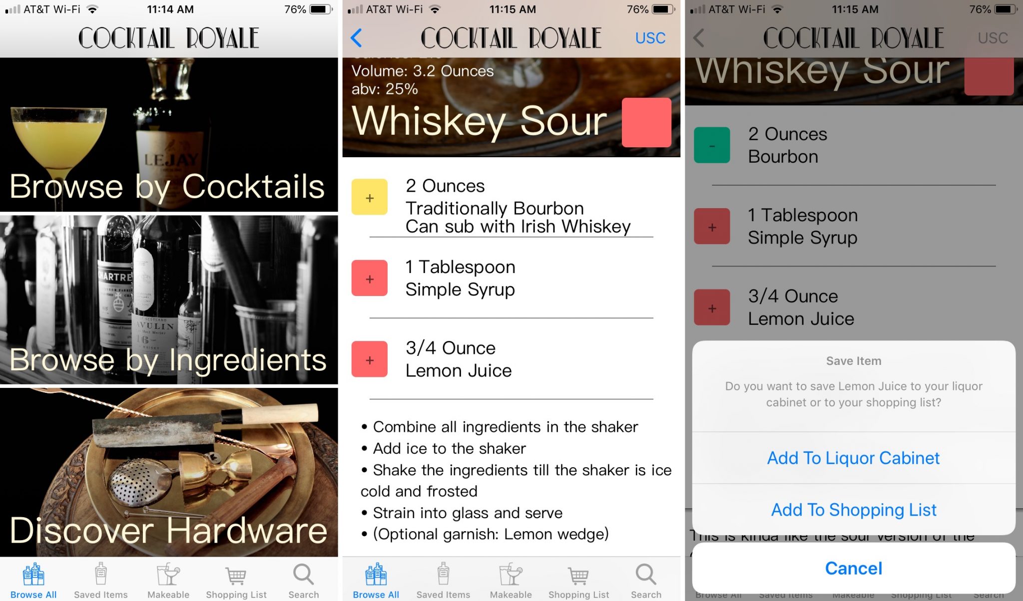 Cocktail-Royale-on - iPhone 