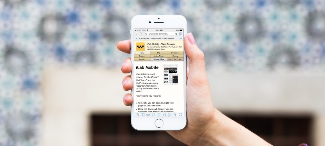 iCab-Mobile-App-on - iPhone 