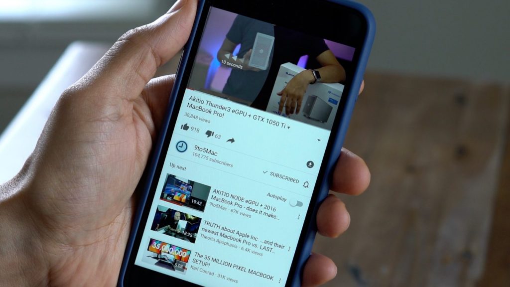 YouTube no longer drains battery iPhone so quickly